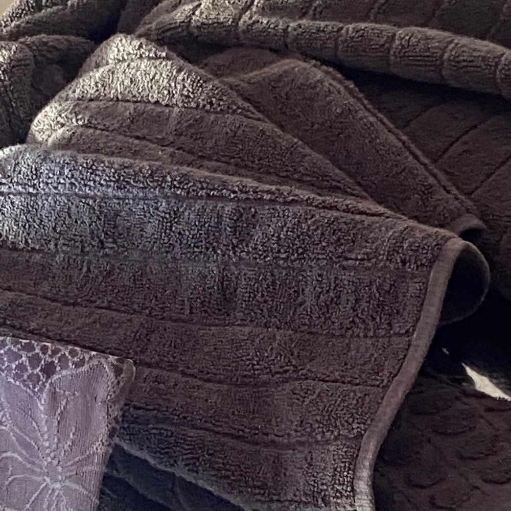 G by Guess Dark Gray Bath Towels